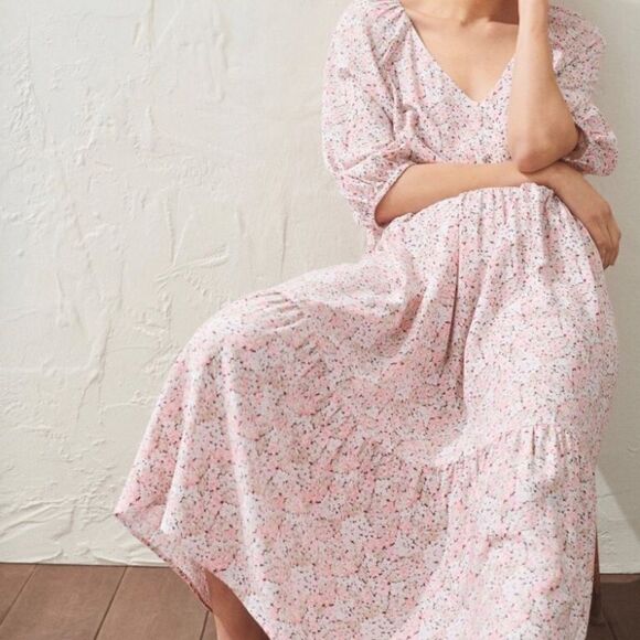 Puff sleeves floral dress H&M. New - Picture 12 of 13